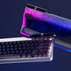 A photo of the top and bottom of Hyte's new gaming keyboard.